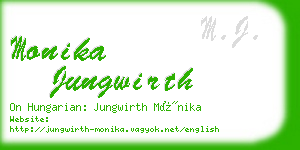 monika jungwirth business card